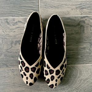 Leopard print flats